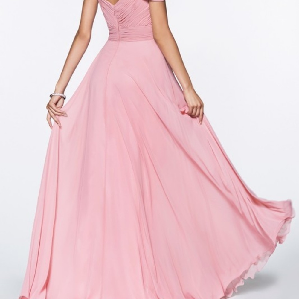 MOTHER OF BRIDE EVENING DRESS GOWN CDCJ241BLUSH - Picture 6 of 6